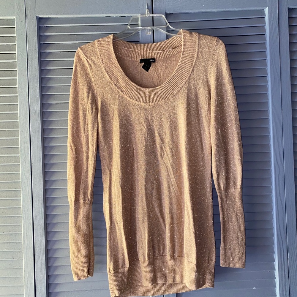 H&M Gold Glitter Sweater
